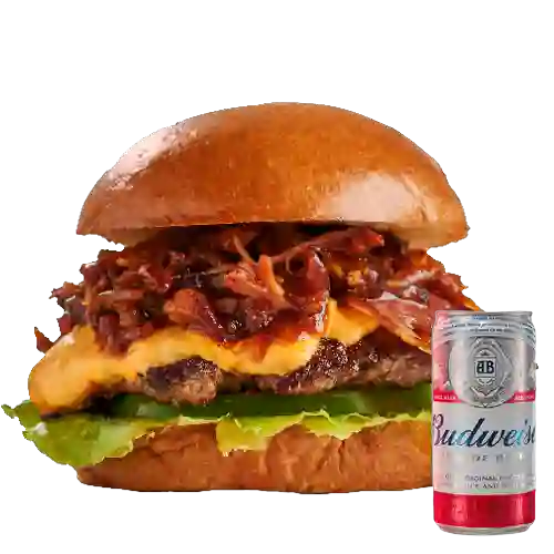 Combo Bárbara Burger + Cerveza Budweiser Lta 269ml