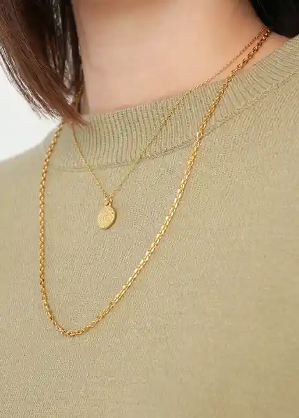 Collar Amarillo Dorado Oscuro 339G057 Naf Naf