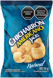 Jacks Snack Chicharron Natural 15 g