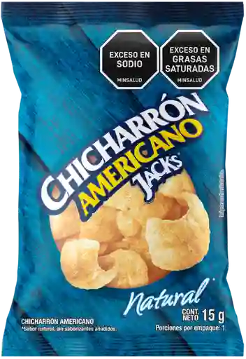 Jacks Snack Chicharron Natural 15 g