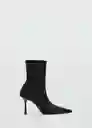 Botines Close Negro Talla 38 Mujer Mango