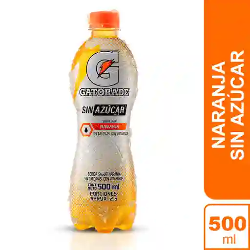 Gatorade Bebida Hidratante sin Azúcar Sabor a Naranja