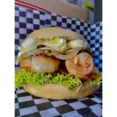 Hamburguesa de Camarones