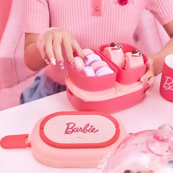 Contenedor Para Alimentos de Doble Capacidad Barbi Miniso