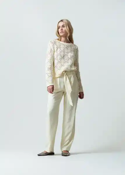Saco Tejido Mujer Amarillo Resplandor Claro T L 582G035 Naf Naf