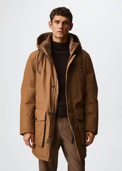 Parka Mateo Terracota Talla M Hombre Mango