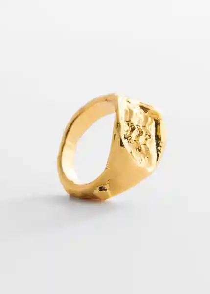 Anillo Raizel Oro Talla M Mujer Mango