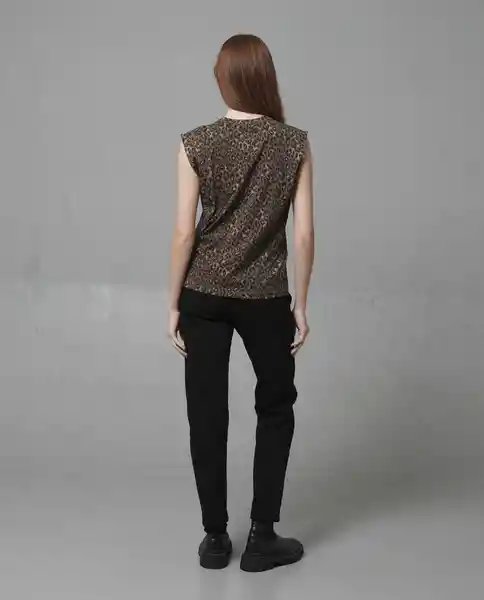 Camiseta Mujer Café Talla XL 209G103_CAF180930 Rifle