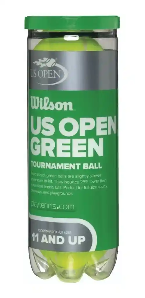 Wilson Set de Pelota de Tenis Tournament Green