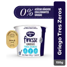 Yogurt Griego Finesse Tres Zeros 150 g