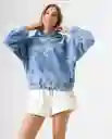 Chaqueta Mujer Azul Talla S 322G004_AZU114604 Americanino