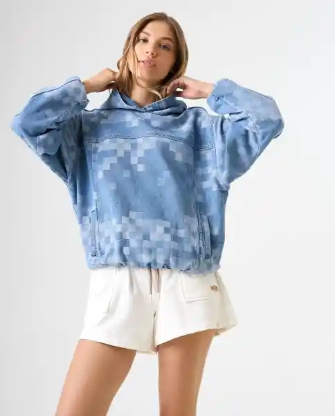 Chaqueta Mujer Azul Talla S 322G004_AZU114604 Americanino