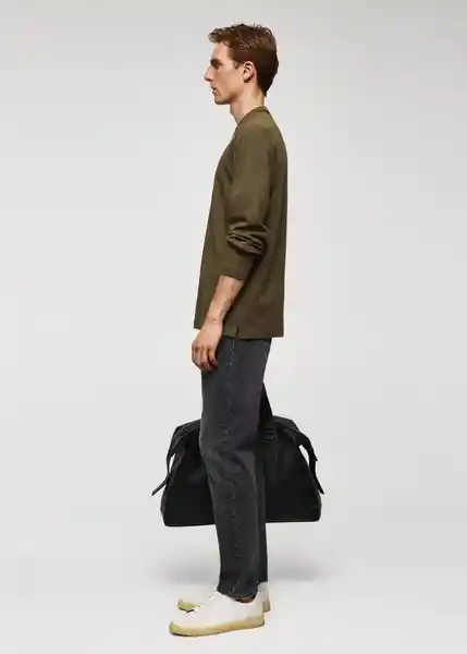 Camiseta Gareth Khaki Talla L Hombre Mango