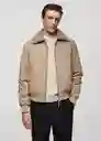 Chaqueta Noah Beige Talla L Hombre Mango