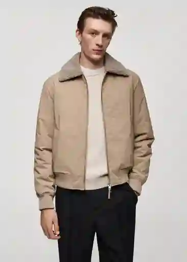 Chaqueta Noah Beige Talla L Hombre Mango