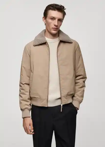 Chaqueta Noah Beige Talla L Hombre Mango