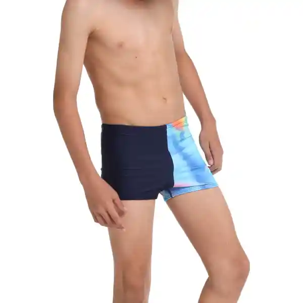 Pantaloneta de Baño Aquashort Junior Ac Rain Talla 14 Speedo