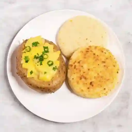 Papa Cocida, Bollo O Arepa