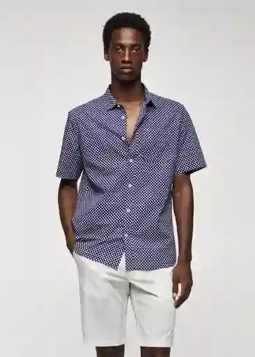 Camisa Dots1-H Tinta Talla S Hombre Mango