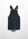 Vestido Pichi Valen Niñas Navy Talla 9 Mango