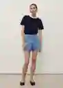 Short Zoey Tejano Medio Talla 38 Mujer Mango