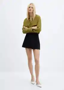 Camisa Massima Khaki Talla L Mujer Mango