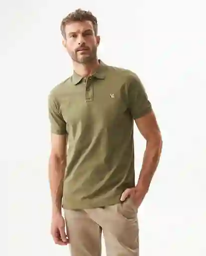 Camiseta Polo Muscle Masculino Verde Cerro Oscuro XXL Chevignon