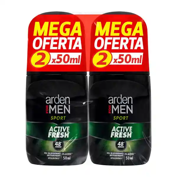 Arden For Men Desodorante Sport Active Fresh 48h en Roll On