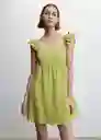 Vestido Pretty-H Verde Talla M Mujer Mango