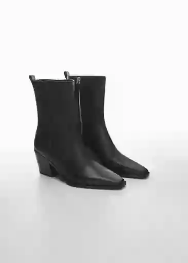 Botines Strechy Negro Talla 36 Mujer Mango
