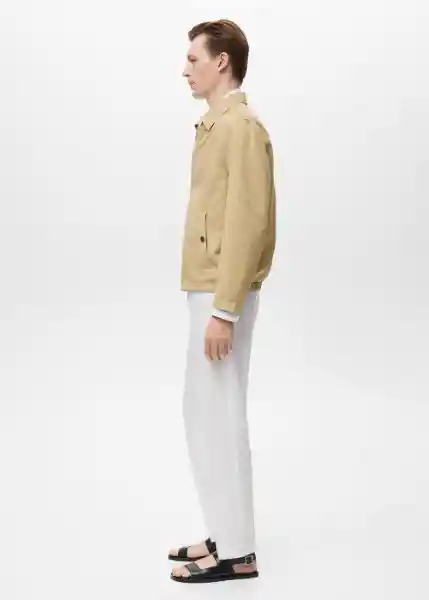 Chaqueta Panarea Beige Talla XL Hombre Mango
