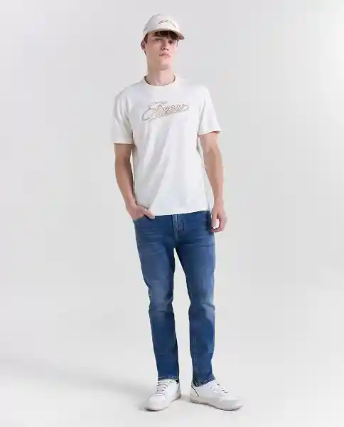 Camiseta Hombre Crudo Talla M 849G006_CRU110105 Americanino