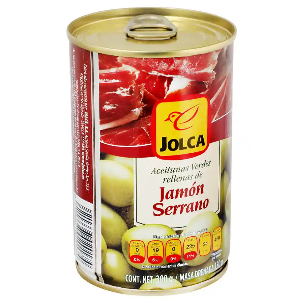 Jolca Aceitunas Verdes Rellenas de Jamón Serrano