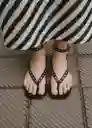 Sandalias Eye Negro Talla 37 Mujer Mango
