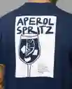 Camiseta Hombre Azul Zarco Oscuro Talla M 58233 Rifle
