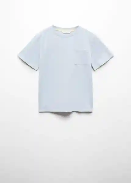 Camiseta Basic6 Celeste Talla 06 Niños Mango