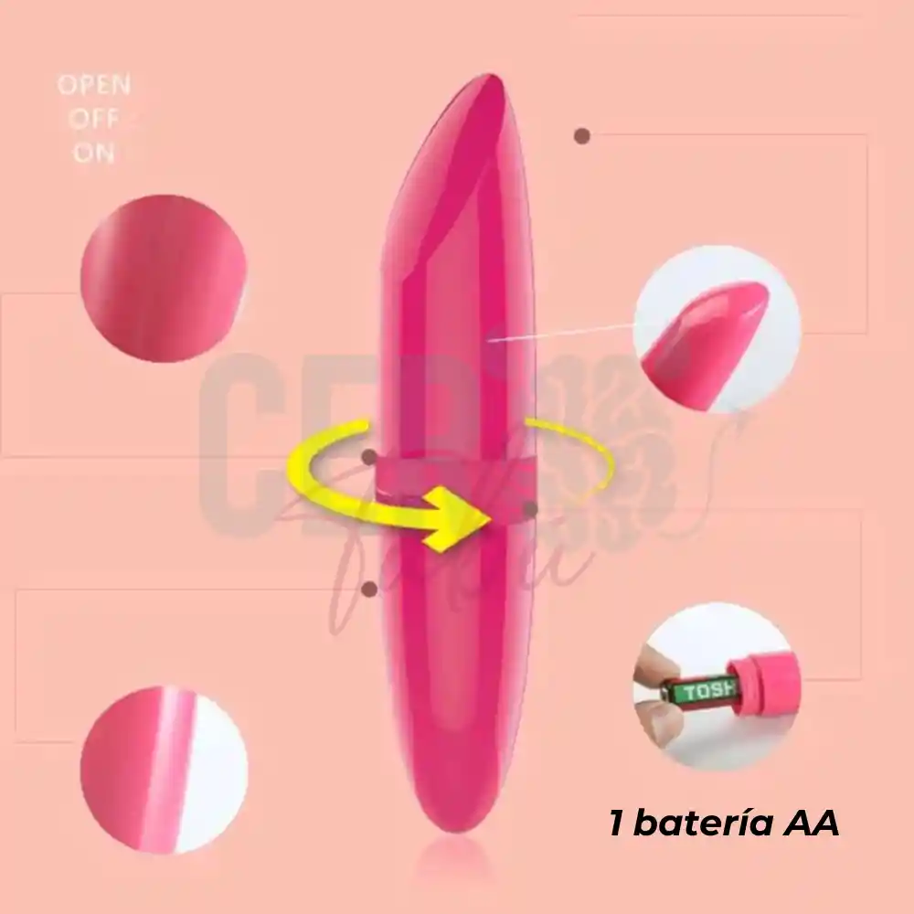 Bala Vibrador Estimulador De Clitoris Lapiz Labia Unica Vibracion