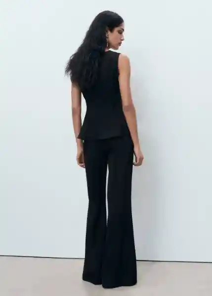 Top Pep Negro Talla S Mujer Mango