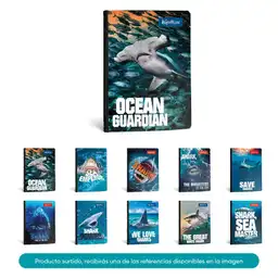 Keepermate Cuaderno Tiburones Rayas Cosido