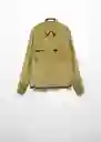 Camisa Massima Khaki Talla L Mujer Mango