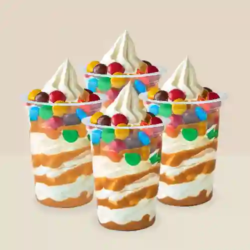 Promo 4 Sundaes Chocolates de Colores