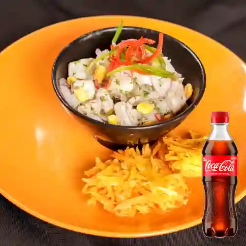 Combo Ceviche Peruano + Coca Cola Original 400 ml