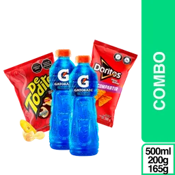 Combo Gatorade Blue x 2 Und + Doritos + De Todito