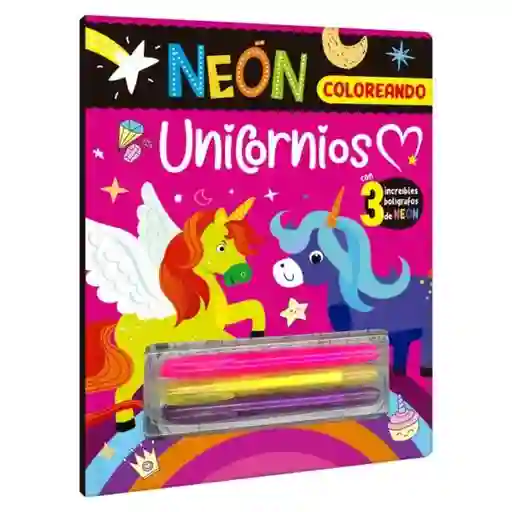Colección Neón + 3 Increíbles Bolígrafos Unicornios