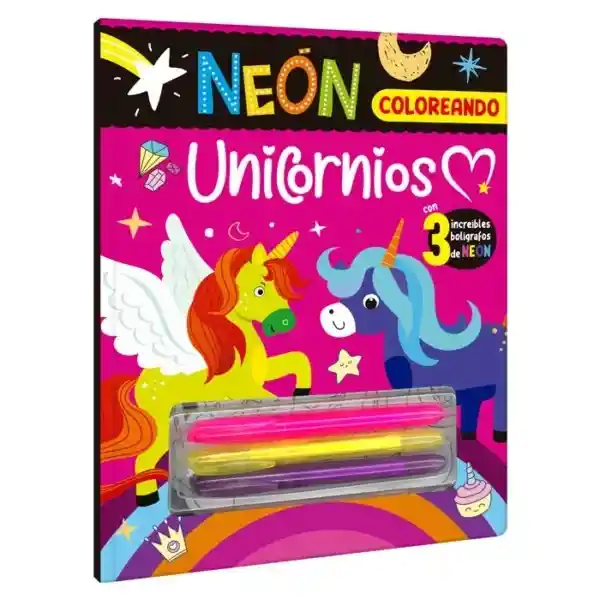 Colección Neón + 3 Increíbles Bolígrafos Unicornios