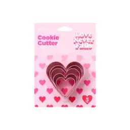 Cortador de Galleta Forma Corazón en Acero Inoxidable Miniso
