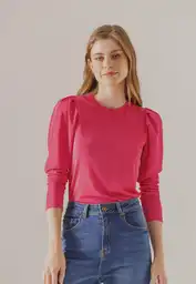 Camiseta Manga Larga Xs - Fucsia