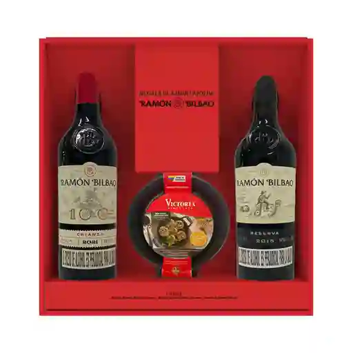 Ramon Bilbao Set Vino Tinto Reserva y Crianza + Sartén de Hierro