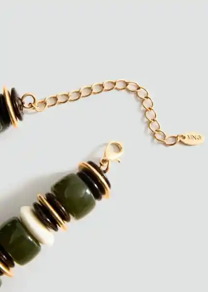 Collar Jojo Verde Pastel Talla 99 Mujer Mango