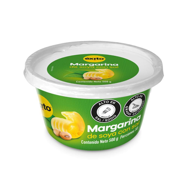 Margarina Soya Con Sal Éxito Marca Propia 500 g